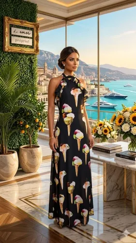 Vestido Sorvete 3D