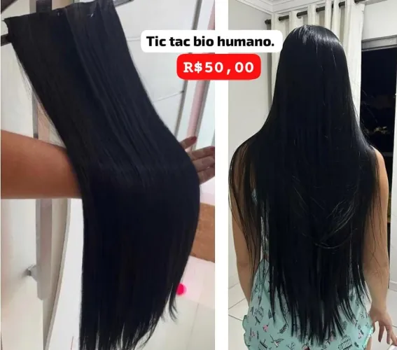 Cabelo bio humano R$50