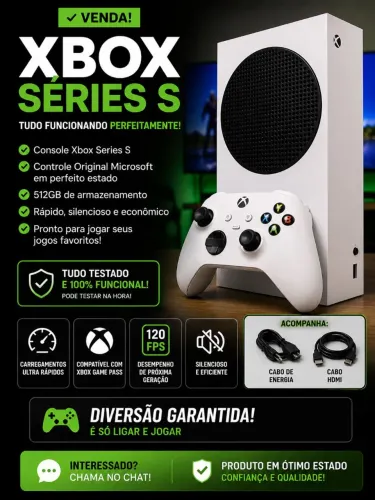 Vendo Xbox séries s