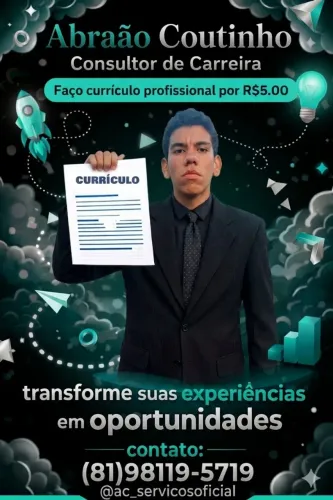 Faço Seu currículo agora!