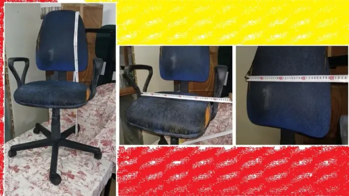Cadeira de Computador Giratória Azul (No Estado)