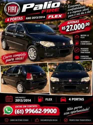 Fiat Palio 1.0 Economy Fire Flex 8V 4P 2014