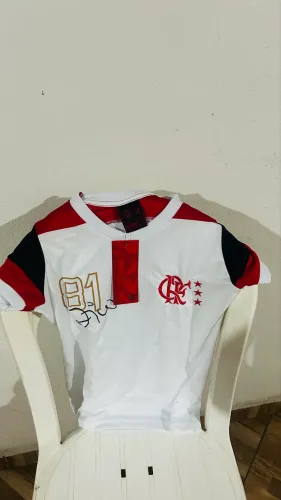Camisa Flamengo Zico Retrô Nº 10 Feminina