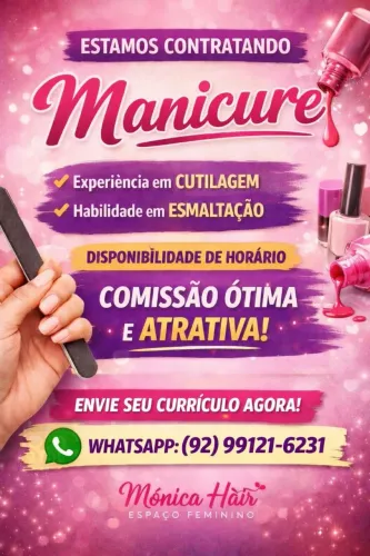 Contrata profissionais na área da beleza 