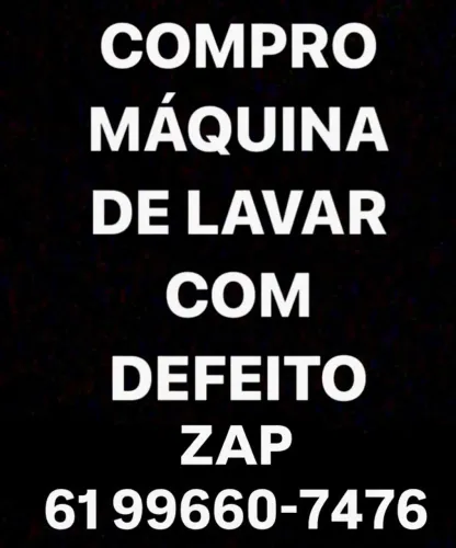 Compra se máquina de lavar com defeito 