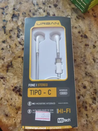 Fone de ouvido Stereo TIPO C
