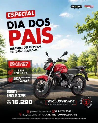 SBM 150 2027 ABS - Financie 100% Sem Entrada Em Até 48x