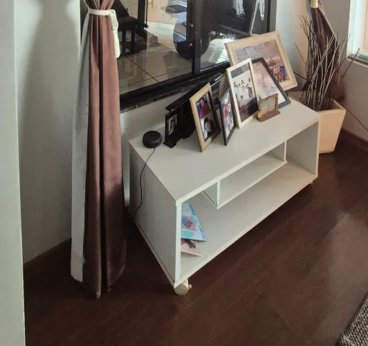 Aparador Branco com Nichos - Móvel para Sala ou Quarto