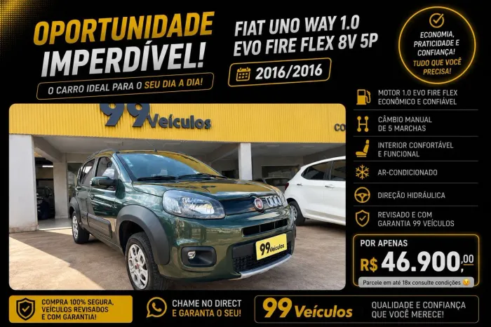 Fiat Uno WAY Celeb. 1.0 EVO Fire Flex 8V 5P 2016
