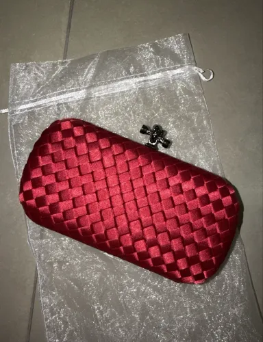 Bolsa carteira vinho vermelho bordô