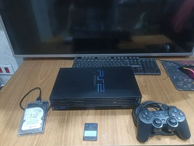 PlayStation 2 Fat Completo com HD Externo