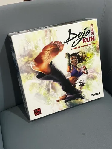 Dojo Kun Jogo de Tabuleiro (board game) com paste up de Street Fighter
