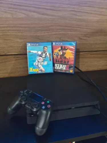 Playstation 4 slim 1TB versão 12.00 com 2 jogos
