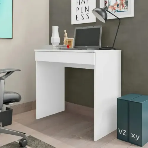 Escrivaninha Mesa de Computador Alexia Branco ou Preto