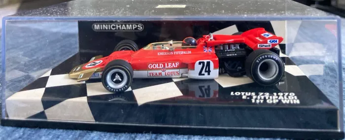 F1 Minichamps Lotus 72 1970 E.Fittipaldi 1st GP Win 1:43