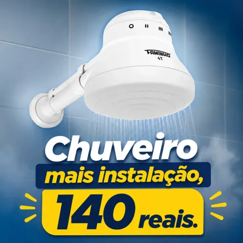 Chuveiro 10X sem juros horário especial