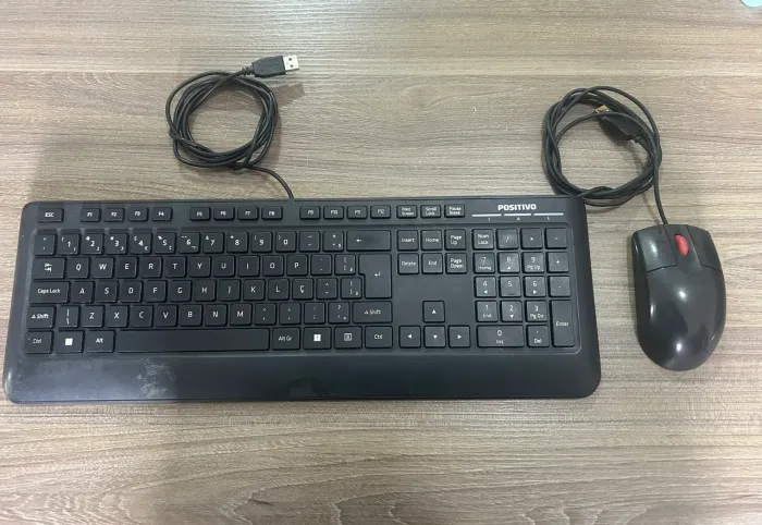 Kit teclado e mouse USB