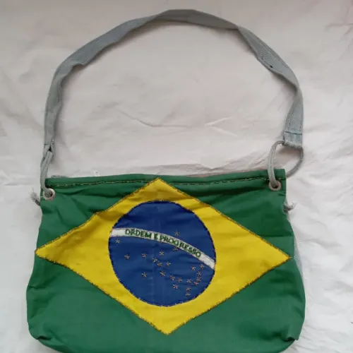 bolsa vintage retro brasil artesanal tamanho 40x28cm