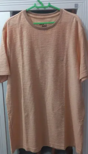 Camiseta bransk texturizada  novinha g bege