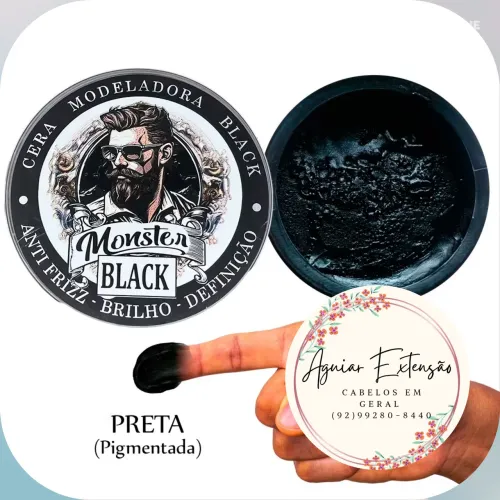 CERA PIGMENTADA PARA TRANÇAS PRETA