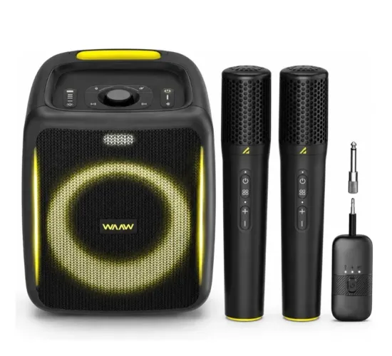 Vendo caixa de som com microfones