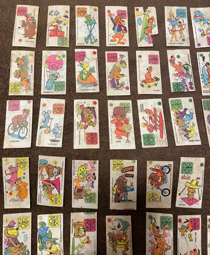 Coleção Figurinhas Ploc Super Pop Hanna Barbera -1976
