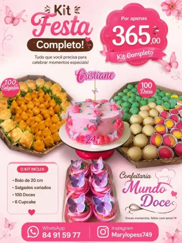 Temos várias opções de kit festa ?