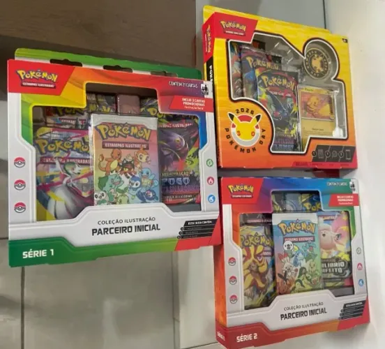 POKEMON TCG kit 3 box SERIE 1, SERIE 2, E POKEMON DAY 2026 ORIGINAL LACRADO NOVO 