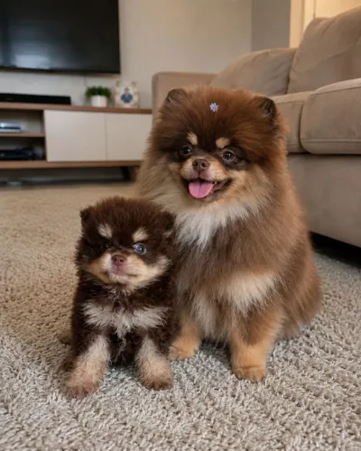 Lulu da Pomerânia Chocolate anão 