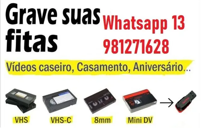 Conversão de Fitas VHS antigas para pen drive ou digital