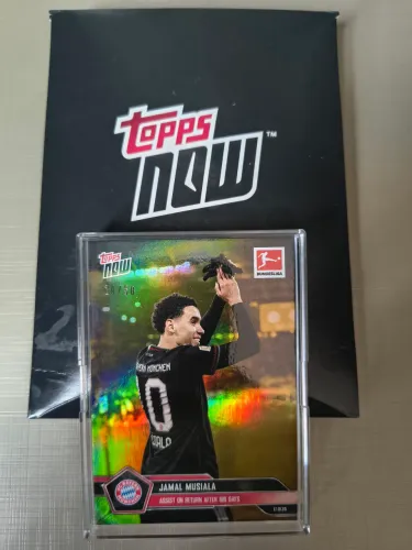 Card Jamal Musiala 10/50 Topps Now 2025/2026 Bundesliga