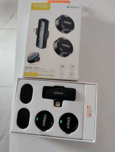 Microfone de lapela sem fio para iPhone , com alta capacidade de som