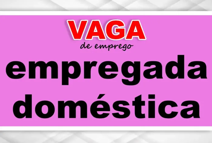 Vaga serviço doméstico 