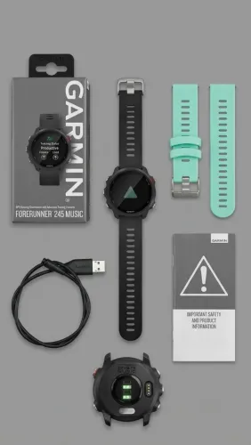 Garmin Forerunner 245 music - IMPECÁVEL + nota fiscal + caixa + pulseira extra