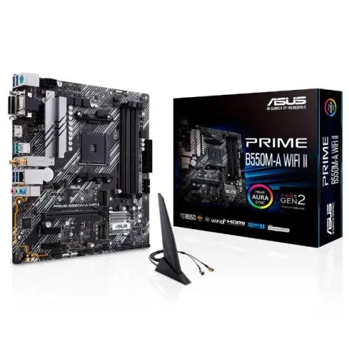 Placa Mae Asus PRIME B550M-A AC Wifi DDR4 AM4 nova garantia loja