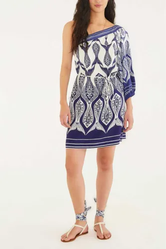 Vestido curto azul 