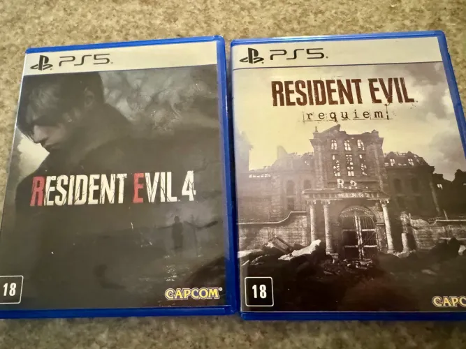 Resident Evil 4 + Resident Evil Requiem PS5 - Mídia Física
