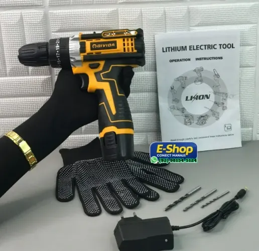 Parafusadeira Furadeira Hilda 18v sem fio 1 Btaeria - Entrega das 9 até 22hrs 