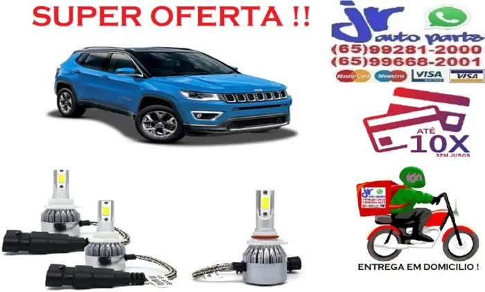 Lampada Ultra LED (Alta)Jeep Compass 6000K 12V 24V