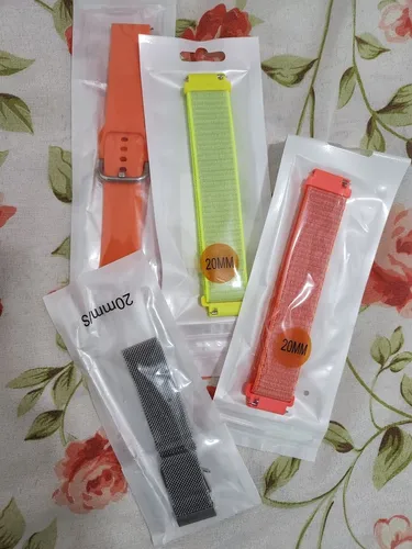 4 Pulseiras 20mm smartwatch