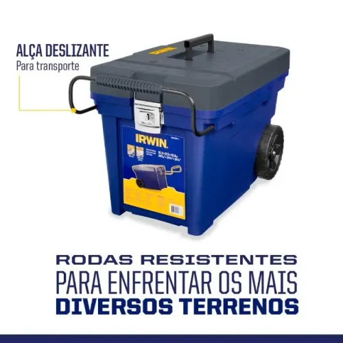 Caixa de Ferramentas com Rodas Contractor 53 Litros Irwin IWST33027-LA