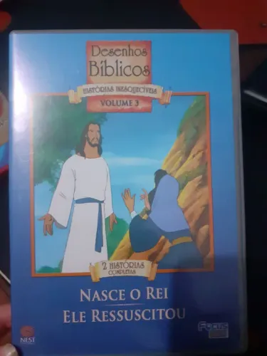Desenhos Bíblicos DVD - Nasce o Rei, Ele ressuscitou.