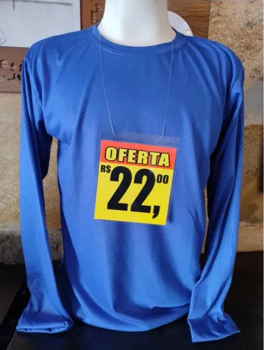 CAMISETA MANGA LONGA DE 44 reais POR APENAS 22 REAIS cada unidade