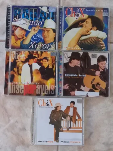 Chitãozinho & Xororó-5 Cds Originais-pacote4