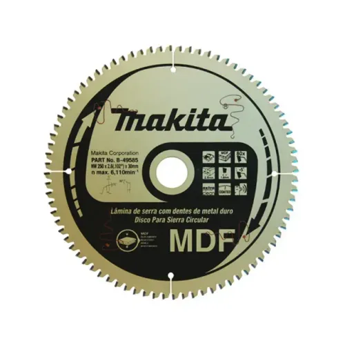 Lâmina de Serra 250X30mm 80 Dentes TCG B-49563-Makita