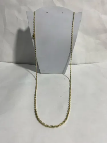 Corrente de Ouro 18k modelo cadeado maciço 65cm