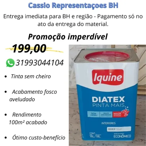 Promoção imperdível - Tinta Iquine DIATEX