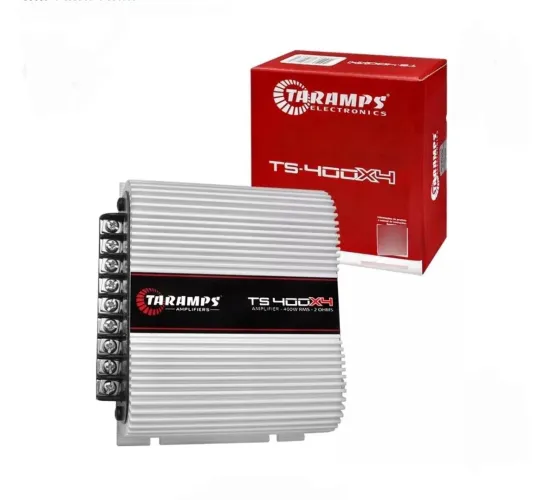 Força Amplificador Taramps TS 400X4 RMS 4 canais 