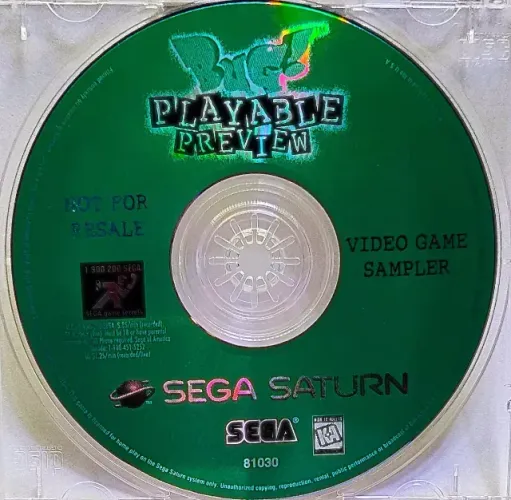 Bug! Playable Preview Sega Saturn Original Leia a Descrição
