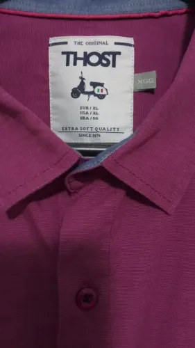 Camisa Thost, vinho, XG.